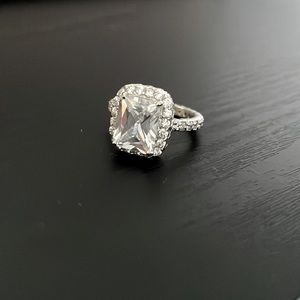 Cubic Zirconia Engagement. Ring